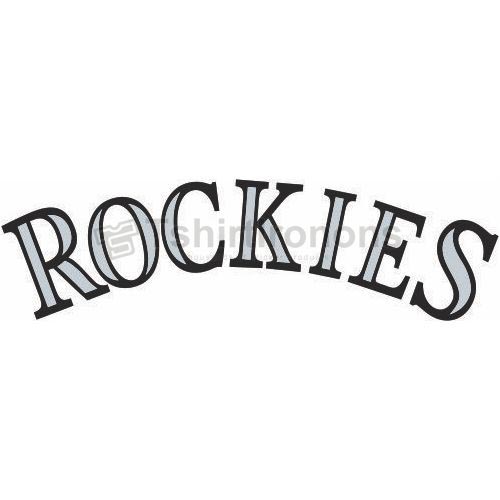 Colorado Rockies T-shirts Iron On Transfers N1562